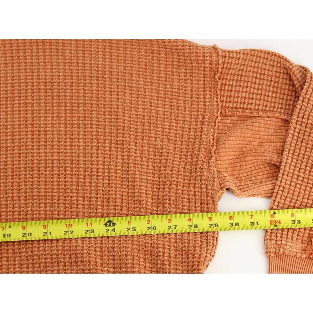 American Eagle Thermal Top This Feels Seriously Lived-In XS Terracotta NEW NWT - Picture 8 of 13
